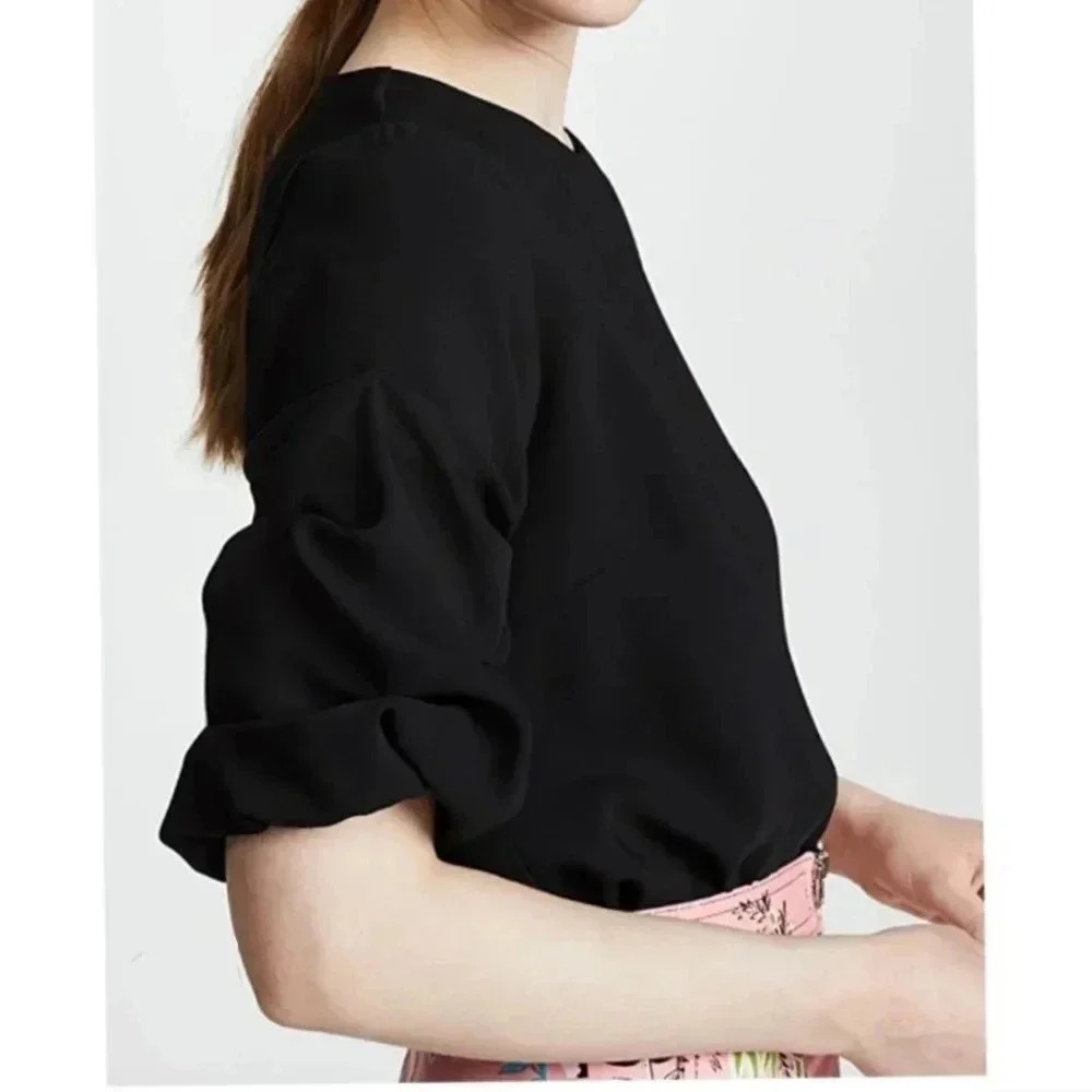 Amanda Uprichard Oregon Puff Sleeve Blouse